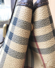 Load image into Gallery viewer, Vintage BURBERRY Haymarket Check Coated Canvas Leather Handle Bag