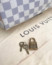 Load image into Gallery viewer, LOUIS VUITTON Damier Azur Canvas Speedy 30