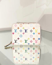 Load image into Gallery viewer, LOUIS VUITTON Monogram White Multi Colour Zippy Coin Wallet