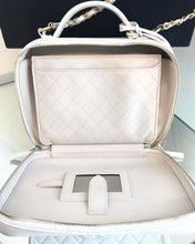 Load image into Gallery viewer, CHANEL Quilted Caviar Leather Filigree Large Vanity Case