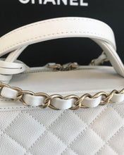Load image into Gallery viewer, CHANEL Quilted Caviar Leather Filigree Large Vanity Case