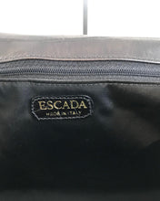 Load image into Gallery viewer, ESCADA Vintage Black Croc Embossed Leather Handbag