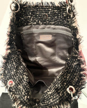 Load image into Gallery viewer, CHANEL Funny Tweed Bon Bon Tote in Burgundy Red Lambskin Leather