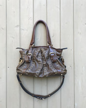 Load image into Gallery viewer, Vintage BURBERRY Brown Leather Shoulder Bag