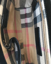 Load image into Gallery viewer, BURBERRY Small Abbott Gold Studded Black Leather Crossbody Bag