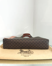 Load image into Gallery viewer, Vintage CELINE Brown Macadam Canvas Leather Handle Bag