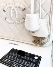 Load image into Gallery viewer, CHANEL Quilted Caviar Leather Filigree Large Vanity Case