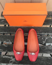 Load image into Gallery viewer, HERMES Ballerine Liberty Leather Ballet Flats