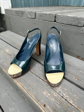 Load image into Gallery viewer, CHANEL Patent Leather Platform High-Heel Slingbacks
