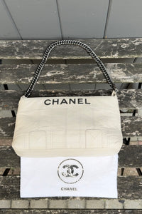 CHANEL Vintage Square Quilted Caviar Leather Shoulder Bag