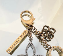 Load image into Gallery viewer, LOUIS VUITTON Gold Silver Tone Tapage Keychain Bag Charm
