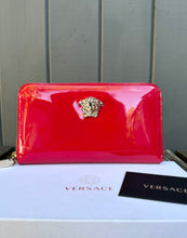 Load image into Gallery viewer, VERSACE Medusa Patent Leather Continental Large Zip Around Wallet
