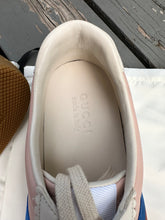 Load image into Gallery viewer, GUCCI Men’s Leather Suede Ace Bee Web Low Top Sneakers
