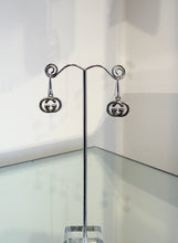 Load image into Gallery viewer, GUCCI GG Sterling Silver Pierced Dangle Earrings
