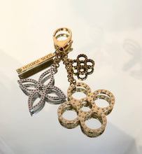 Load image into Gallery viewer, LOUIS VUITTON Gold Silver Tone Tapage Keychain Bag Charm
