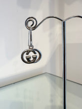 Load image into Gallery viewer, GUCCI GG Sterling Silver Pierced Dangle Earrings
