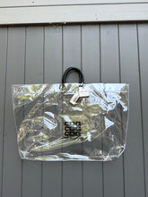 Load image into Gallery viewer, COMME DES GARÇON Large Clear Plastic Tote Bag
