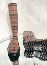 Load image into Gallery viewer, BURBERRY Haymarket Check Rubber Boots
