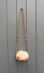 MAYA Vintage Dragon Fly Butterfly Floral Resin Chain Strap Shoulder Crossbody Bag