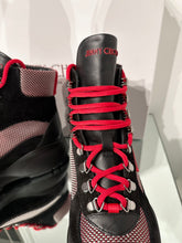 Load image into Gallery viewer, JIMMY CHOO Suede Mesh Lace-Up Platform Sneakers
