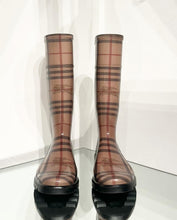 Load image into Gallery viewer, BURBERRY Haymarket Check Rubber Boots
