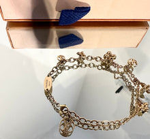 Load image into Gallery viewer, LOUIS VUITTON Blooming Gold Tone Charm Bracelet
