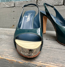 Load image into Gallery viewer, CHANEL Patent Leather Platform High-Heel Slingbacks
