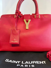 Load image into Gallery viewer, YVES SAINT LAURENT Mini Sac Ligne Y Leather Handle Tote
