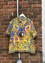 Load image into Gallery viewer, VERSACE Pattern Short Sleeve Silk Shirt
