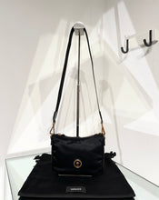 Load image into Gallery viewer, VERSACE Medusa Black Nylon Hobo Shoulder Crossbody Bag
