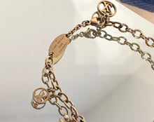 Load image into Gallery viewer, LOUIS VUITTON Blooming Gold Tone Charm Bracelet
