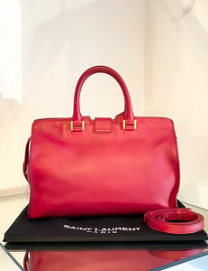 YVES SAINT LAURENT Mini Sac Ligne Y Leather Handle Tote