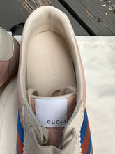 Load image into Gallery viewer, GUCCI Men’s Leather Suede Ace Bee Web Low Top Sneakers
