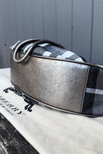 Load image into Gallery viewer, BURBERRY Vintage Canvas Leather Warrior Drawstring Hobo Shoulder Bag
