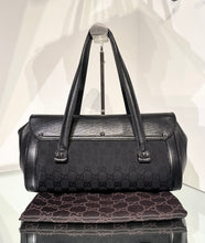 Load image into Gallery viewer, GUCCI Vintage Bamboo Bullet Canvas Leather Shoulder Bag
