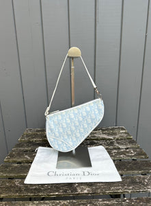 CHRISTIAN DIOR Vintage Monogram Mini Saddle Bag