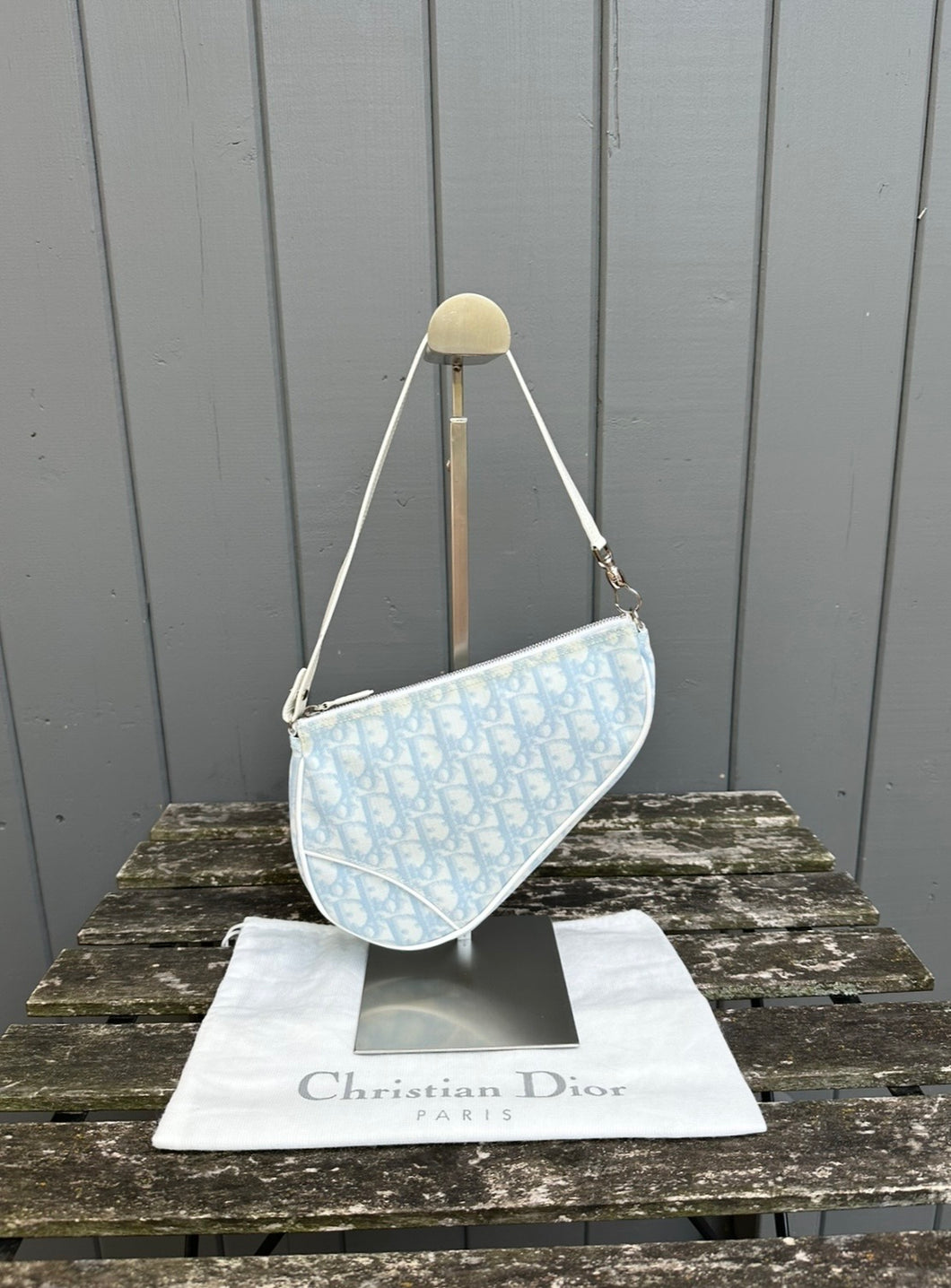 CHRISTIAN DIOR Vintage Monogram Mini Saddle Bag