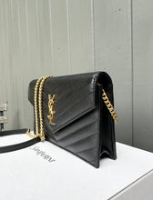 Load image into Gallery viewer, SAINT LAURENT Cassandra Envelope Chain Wallet
