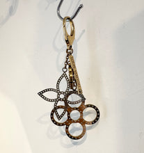 Load image into Gallery viewer, LOUIS VUITTON Gold Silver Tone Tapage Keychain Bag Charm
