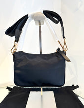 Load image into Gallery viewer, VERSACE Medusa Black Nylon Hobo Shoulder Crossbody Bag
