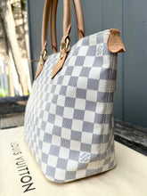 Load image into Gallery viewer, LOUIS VUITTON Damier Azur Canvas Saleya PM Bag
