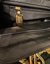 Load image into Gallery viewer, Moschino Vintage Black Nylon Leather Trim Clutch
