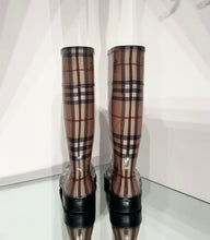 Load image into Gallery viewer, BURBERRY Haymarket Check Rubber Boots
