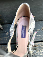 Load image into Gallery viewer, EMILIO PUCCI Bow Embellished Satin Finish Ankle Strap High Heels

