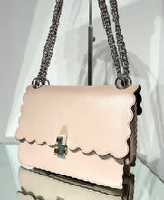Load image into Gallery viewer, FENDI Kan I Medium Scalloped Handle Shoulder Crossbody Leather Bag
