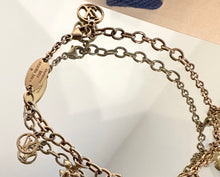 Load image into Gallery viewer, LOUIS VUITTON Blooming Gold Tone Charm Bracelet
