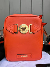Load image into Gallery viewer, VERSACE Medusa Biggie Leather Messenger Bag
