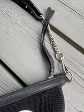 Load image into Gallery viewer, JIMMY CHOO Faye Logo Leather Mesh Belt Bag
