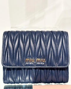MIU MIU Matelasse Bifold Wallet