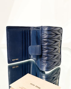 MIU MIU Matelasse Bifold Wallet